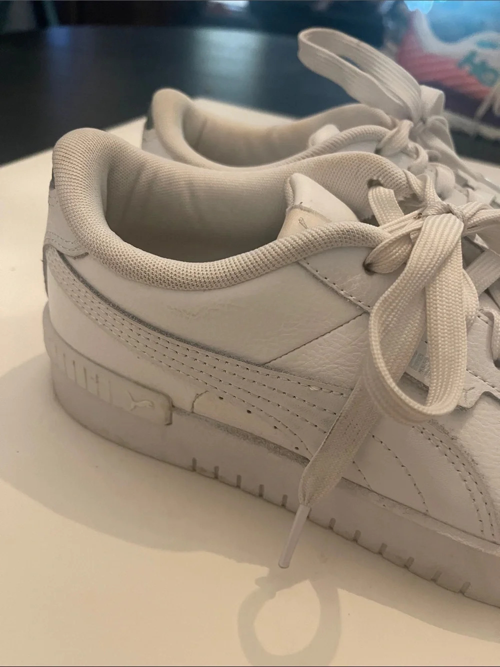 Women’s Classic White Leather Sneakers puma brand size 8.5